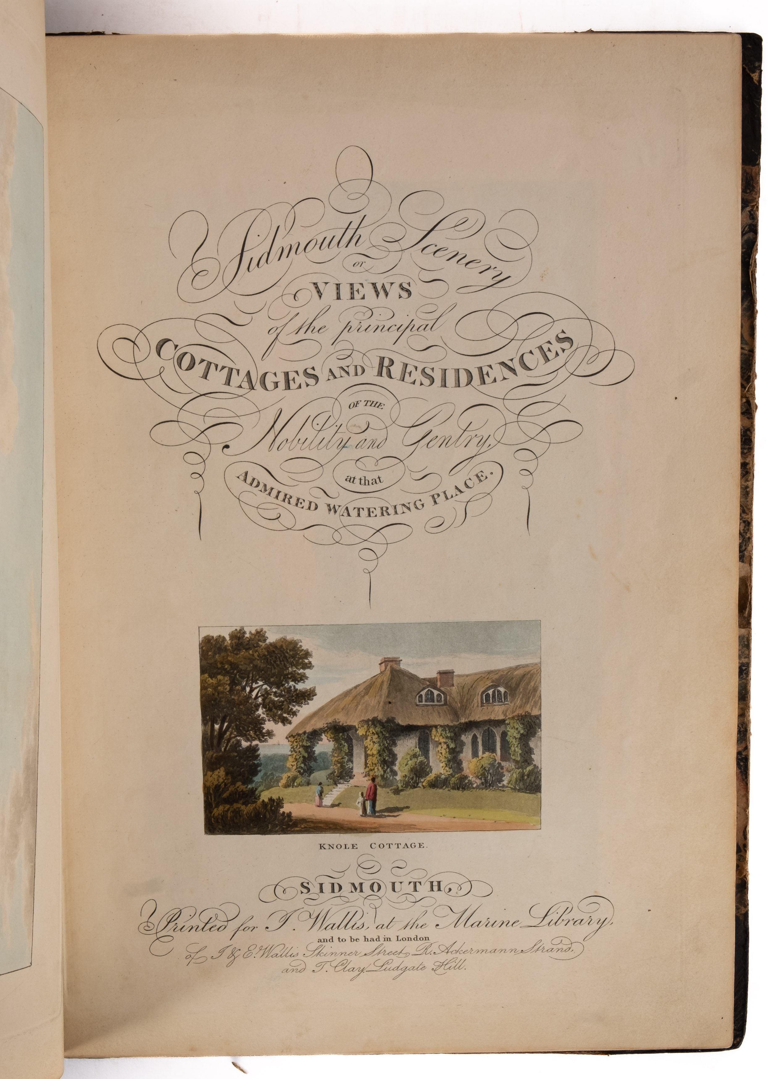 WALLIS, John ... (publisher) Forty-Eight Views of Cottages and Scenery at Sidmouth, Devon. - Image 2 of 5