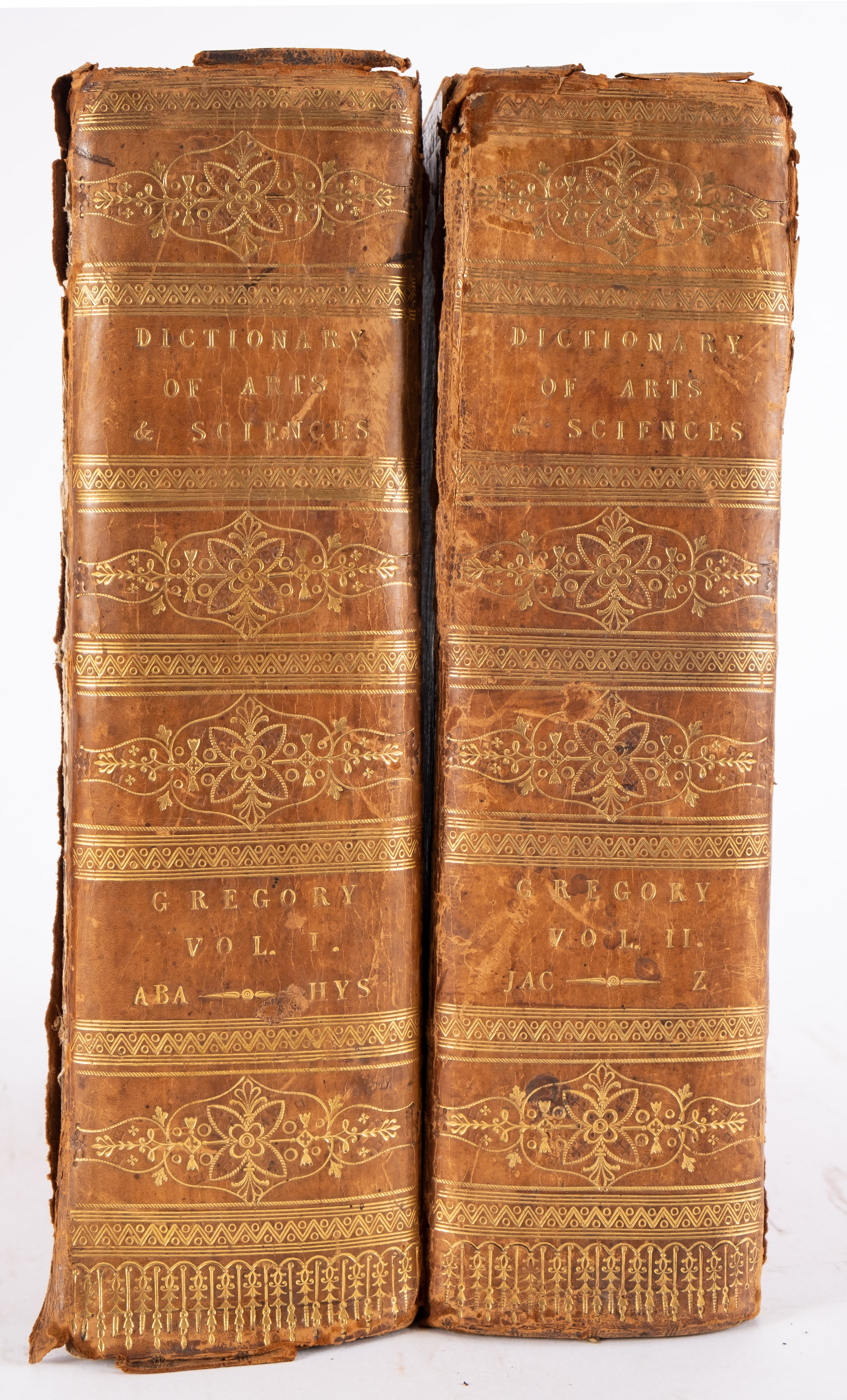 GREGORY, G - A Dictionary of Arts and Sciences : 2 vols. Numerous copper plates throughout.