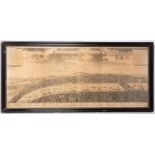 SOUTH PROSPECT OF LONDON AND WESTMINSTER large panoramic copper engraving. Size: 1200 x 490 mm.