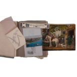 VICTORIAN SCRAP ALBUM : containing manuscript verse and examples of hand writing,