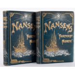 NANSEN, Fridtjof - " Farthest North" 2 vols. Illust. inc. large folding map, some repairs. Org.