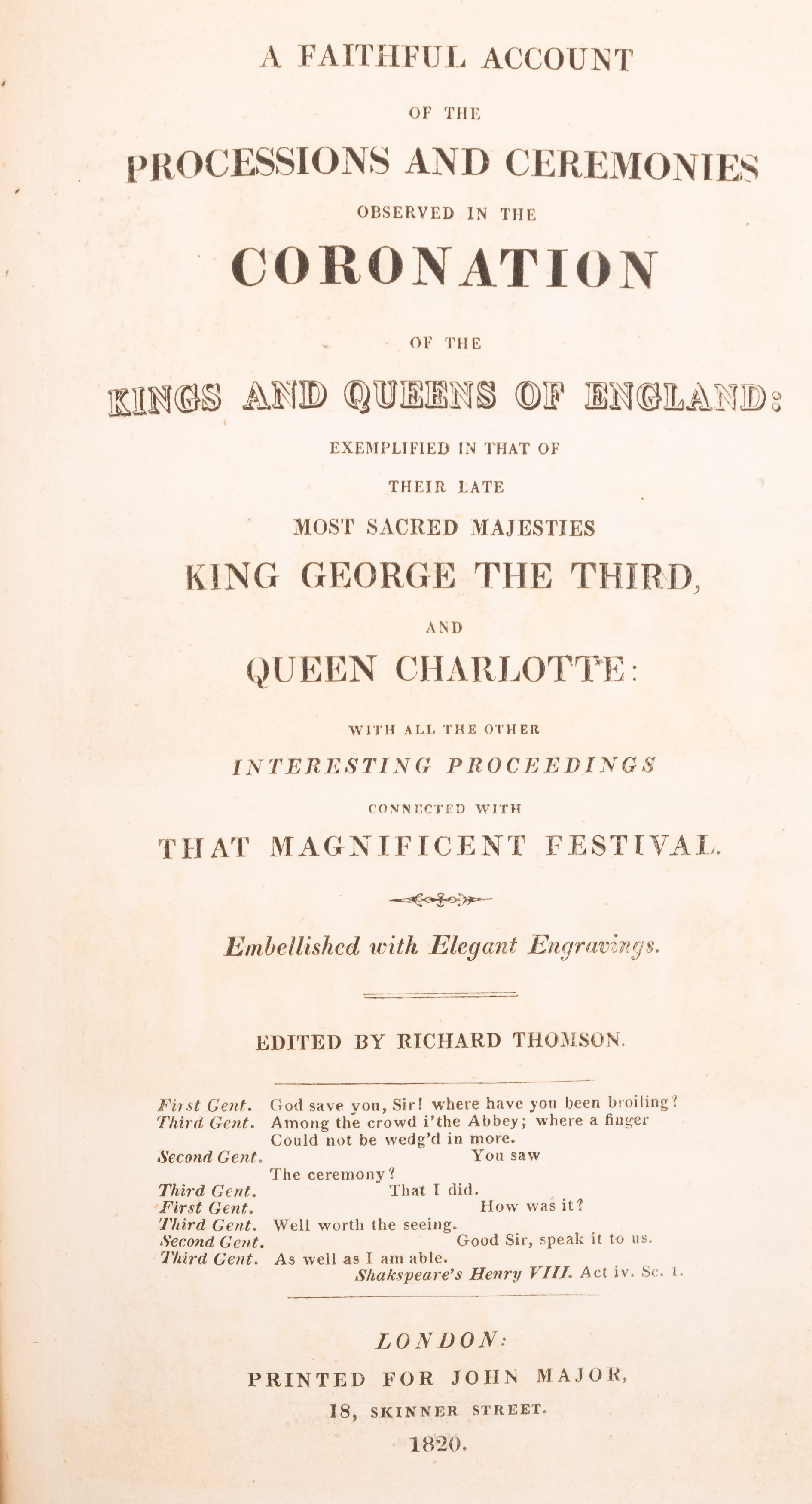 CORONATION : a bound collection of eleven Pamphlets,, - Image 20 of 25