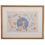 LE SOURIRE - " Sports d'Hiver " A humorous "saucy" coloured print, depicting Winter sports.