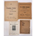 WINSLADE ESTATE near Exeter, sale catalogue auctioneers Osborne and Mercer.