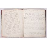 COOKERY MANUSCRIPTS: a large collection of early 19th century receipes tipped into a modern folder