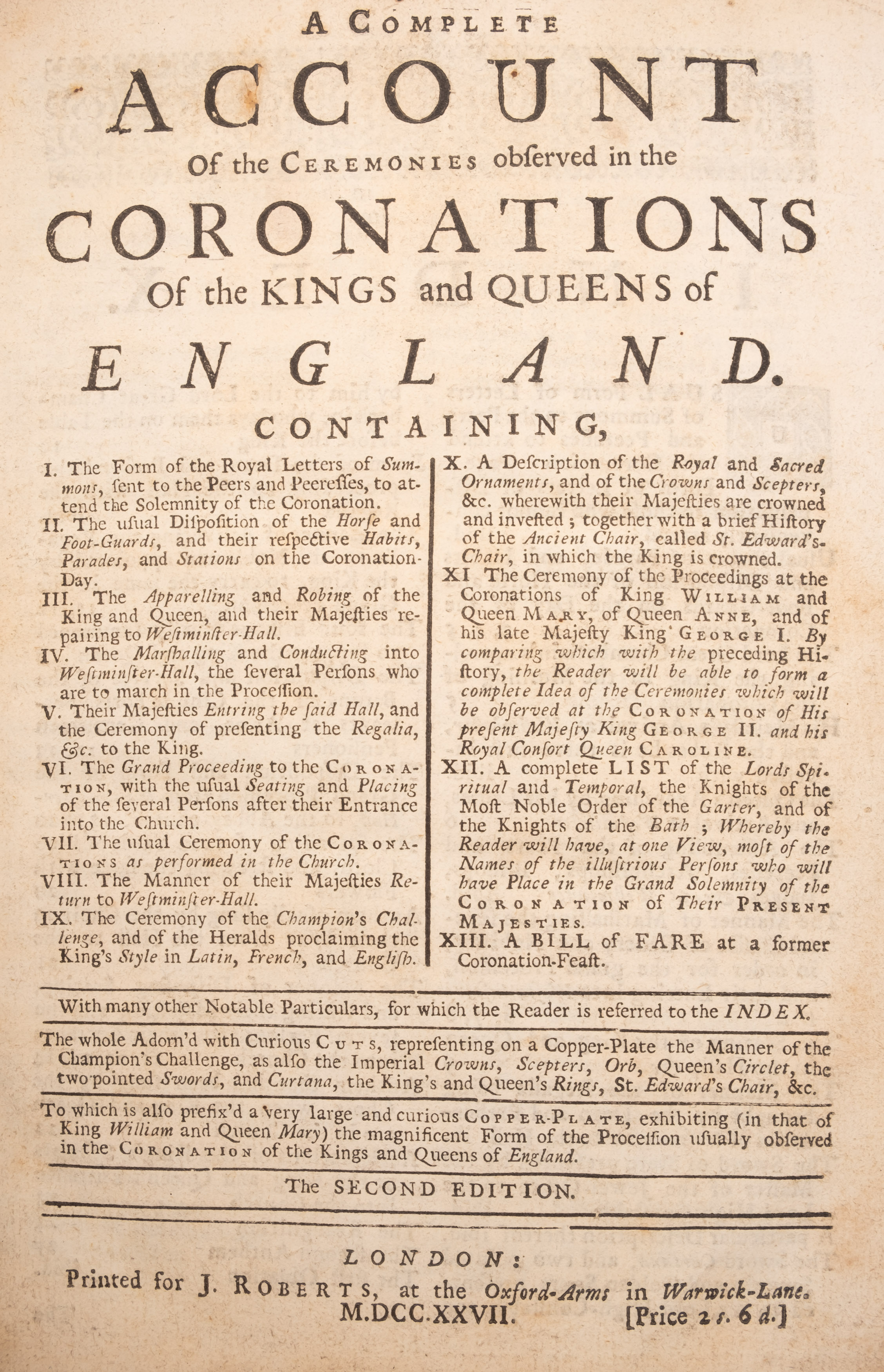 CORONATION : a bound collection of eleven Pamphlets,,