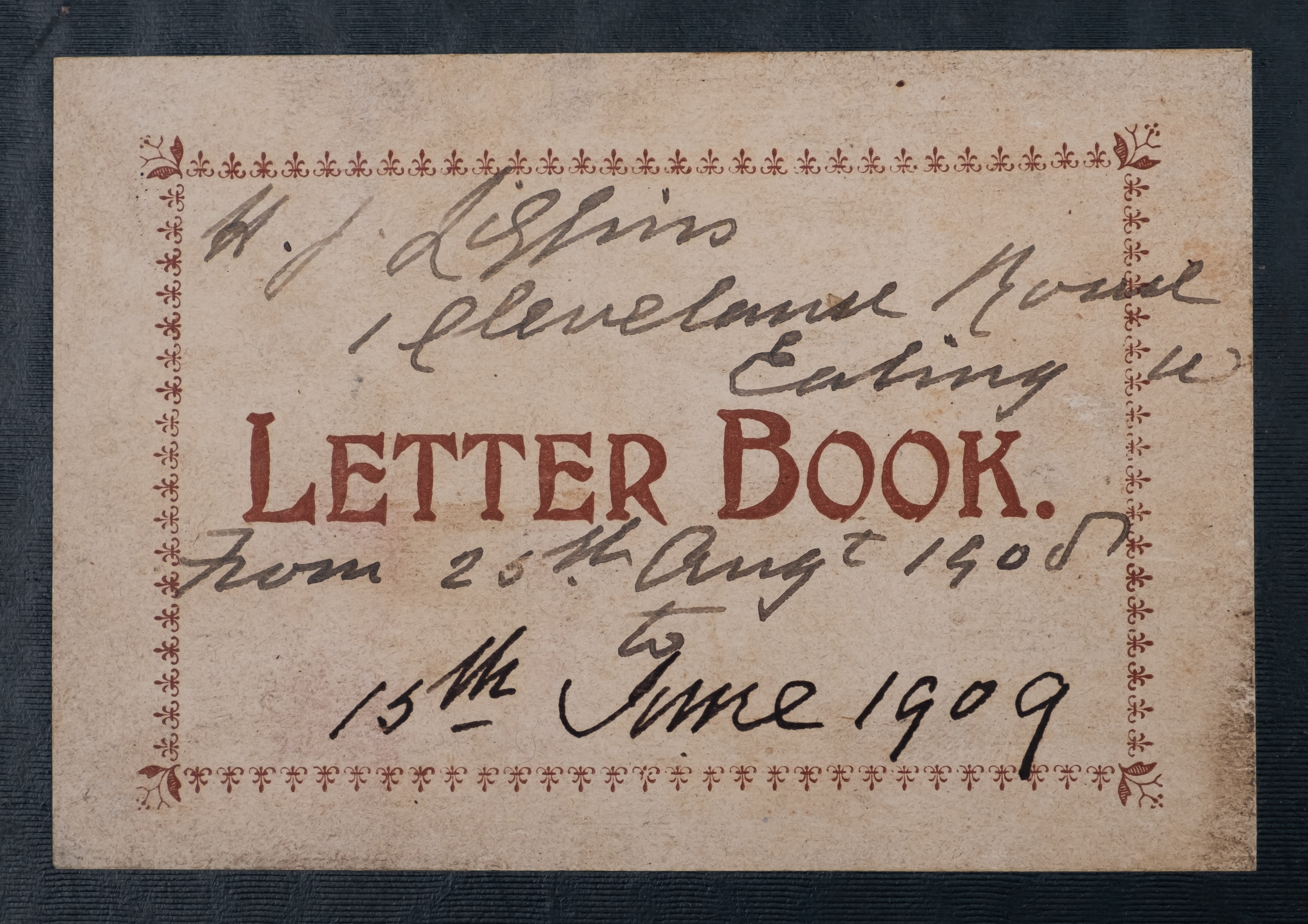 LETTER BOOKS : Twelve manuscript copy ledgers kept by Henry J. Liggins, Solicitor of Ealing. - Image 4 of 5