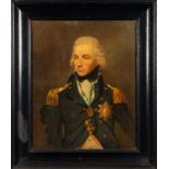 After Lemuel Francis Abbott (circa 1760-1803) Portrait of Horatio Nelson colour print 48 x 39;