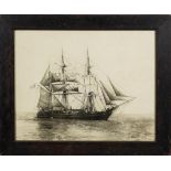 Two late 19th/ early 20th century photographs of HMS Surprise,
