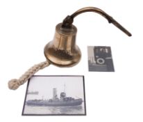 The 8 inch ship's bell for the Henry Scarr built HMS Customs tug 'Dolphin',