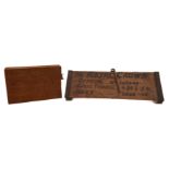 A section of timber from the restoration of RY 'Discovery': inscribed in pencil 'RY Discovery,