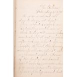 A late 19th century manuscript journal for the SS 'Gabon' by passenger Miss Whiteside,