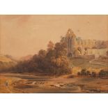 British School, 19th Century Abbey Ruins, watercolour, 27.