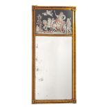 A 19th Century giltwood pier mirror of rectangular shape,