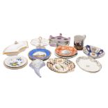 A mixed lot of English porcelain,