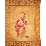 A tapestry wall hanging in 17th century style,