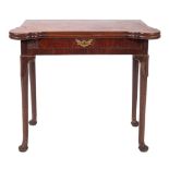 A George II mahogany tea table,