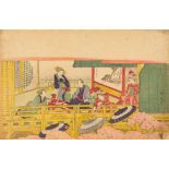 An album of Japanese coloured woodblock prints, various dates,