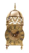 Peter Amyot, Norwich a Victorian lantern mantel clock the eight-day duration,