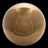 A gold glass witche's ball 27cm diameter.
