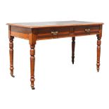 A Victorian mahogany writing table,