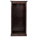 A Victorian oak open bookcase,