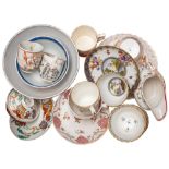 A mixed lot of ceramics, the majority 19th century including a group of Newhall,