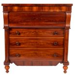 A substantial Victorian mahogany chest of drawers, probably north country,