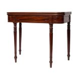 A George IV mahogany tea table,