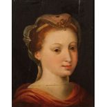 School of Fontainebleau (second half of the 16th century) Portrait of a young woman,