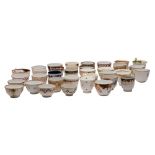 A collection of English porcelain teabowls, tea and coffee cups,