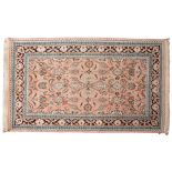 A Kashmir silk rug,