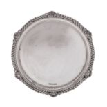 WITHDRAWN A Victorian silver salver, maker James Dixon and Son, Sheffield 1894,