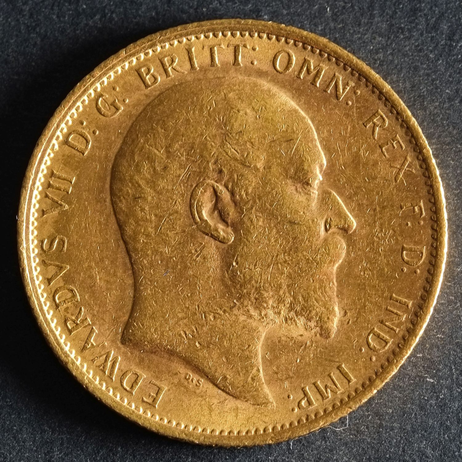 A 1905 Edwardian Gold Sovereign. - Image 2 of 2