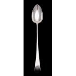 A George III silver basting spoon, Charles Boyton, London 1792, Old English pattern,