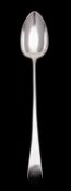 A George III silver basting spoon, Charles Boyton, London 1792, Old English pattern,