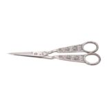 A pair of George III silver grape scissors, maker Thomas Phipps, Edward Robinson and James Phipps,