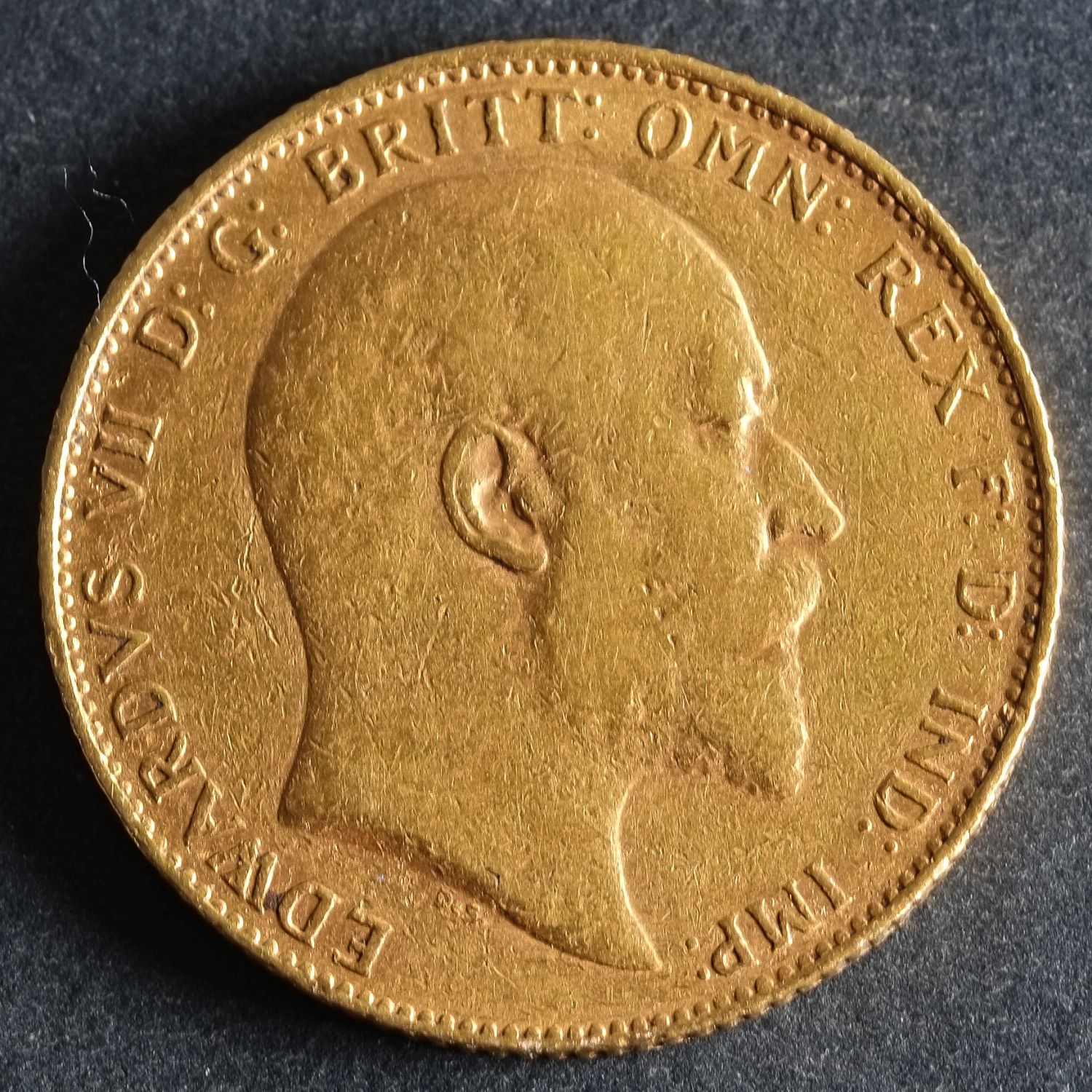 A 1906 Edwardian Gold Sovereign. - Image 2 of 2