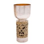 An Elizabeth II parcel-gilt silver goblet, maker John Sutherland Hawes for Aurum, London, 1976,