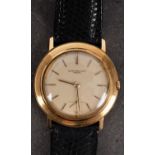 Audemars Piguet Genève a gentleman's 18ct gold wristwatch, the champagne dial signed as per title,