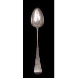 A George IV silver Old English pattern gravy or basting spoon, maker William Chawner, London 1824,