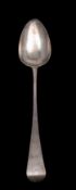 A George IV silver Old English pattern gravy or basting spoon, maker William Chawner, London 1824,