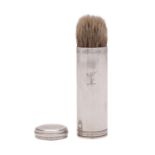 A George III silver shaving brush, maker's mark rubbed, London 1817, 54grams.
