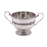 A George V silver two handled sugar bowl, James Dixon and Son, Sheffield 1928,