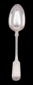 A Victorian silver Jersey tablespoon, maker JPG (probably J.