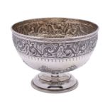 WITHDRAWN A Victorian silver rose bowl, Hunt and Roskell late Storr and Mortimer, London, 1900,