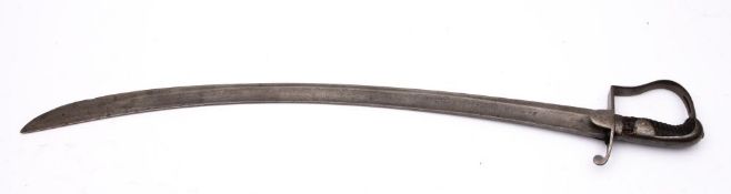 A British 1796 Pattern Light Cavalry Trooper's sword, maker Dawes, Birmingham,