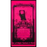 A Fiery Creations concert poster Isle of Wight Festival of Music, 30th-31st August,