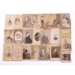 A collection of late 19th /early 20th century four inch Carte de visite portraits,