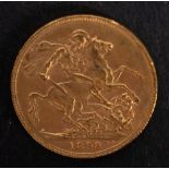 A Victorian 1898 Sovereign